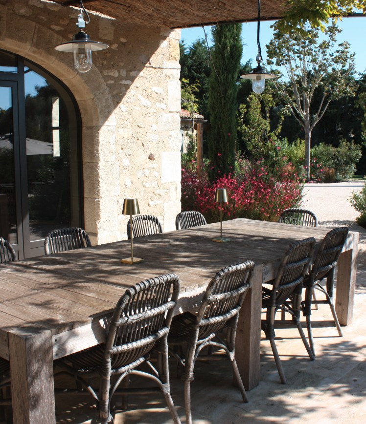 Une terrasse ombragée